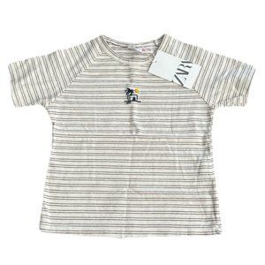 Zara T-Shirt Size 2-3 Years Palm Tree Sun Striped